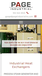 Mobile Screenshot of pageindustrialinc.com